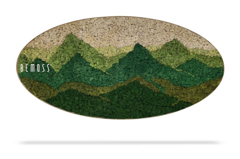 Mechový obraz Elipsa BEMOSS® Panorama