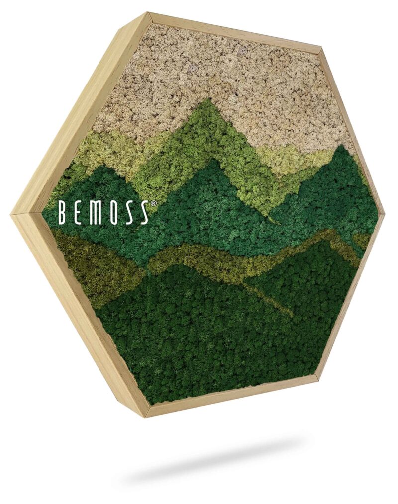 Mechový Hexagon BEMOSS® Panorama