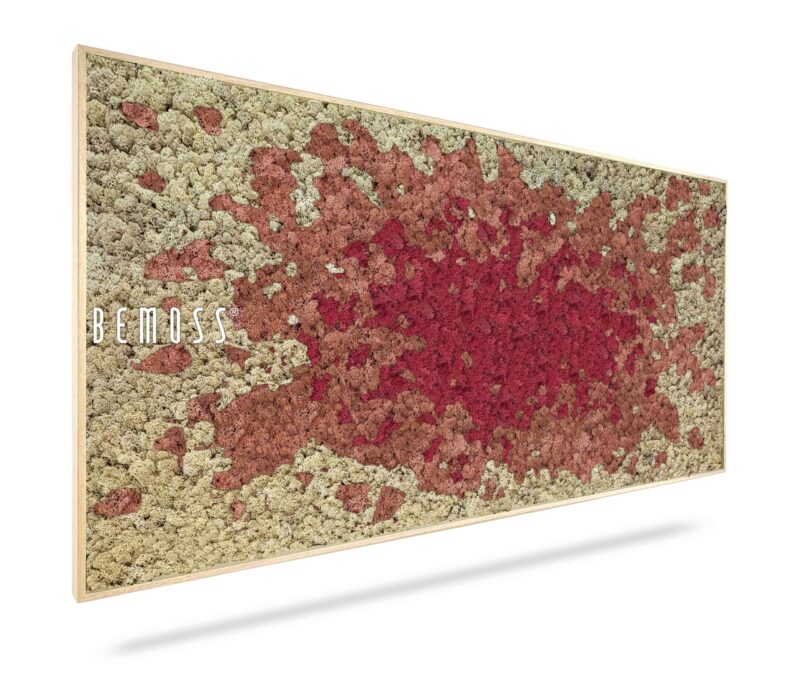 Mechový obraz BEMOSS® SPLASH Pink