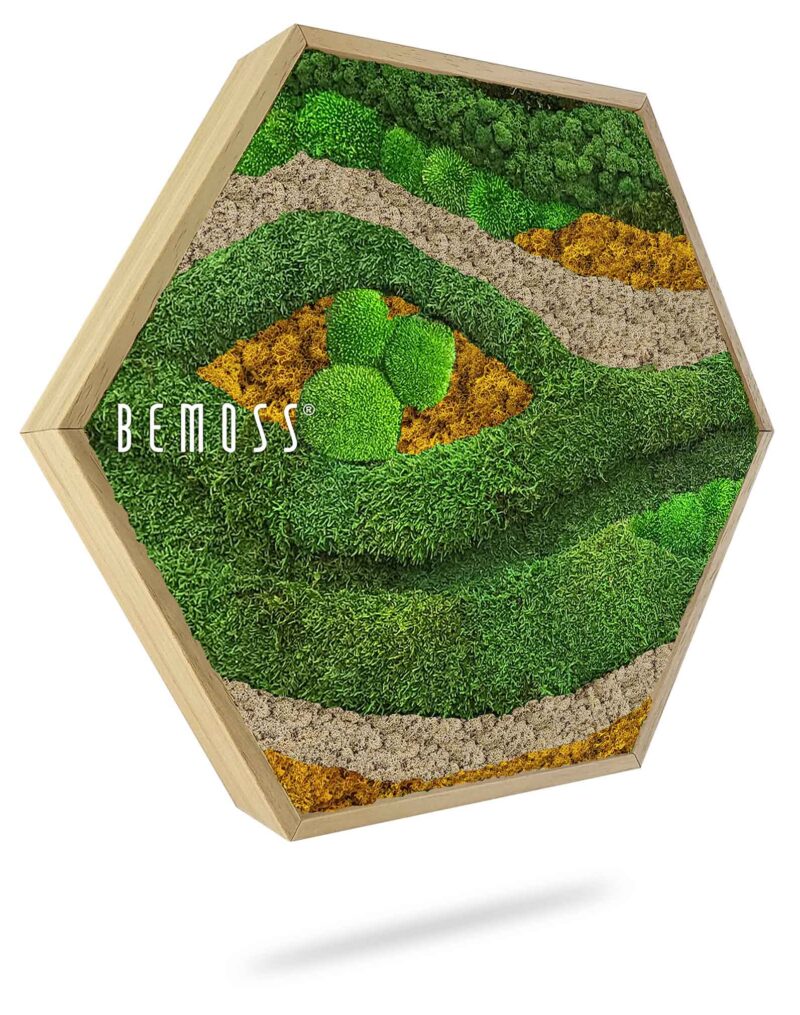 Mechový Hexagon BEMOSS® ORTHO TOCÓN Autumn