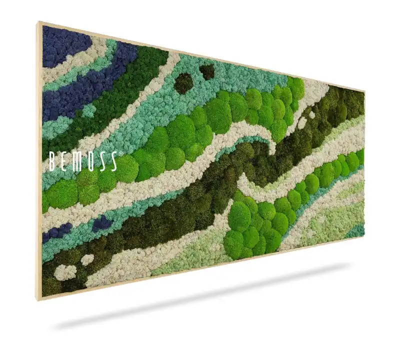 Mechový obraz BEMOSS® ORTHO SWIRL
