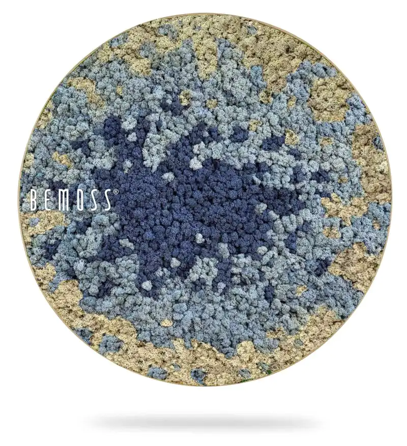 Mechový obraz kruh BEMOSS® SPLASH