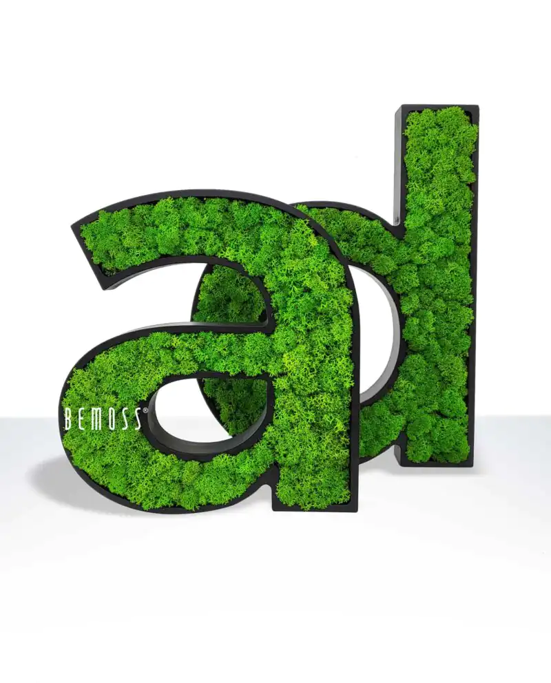 3D písmena z mechu