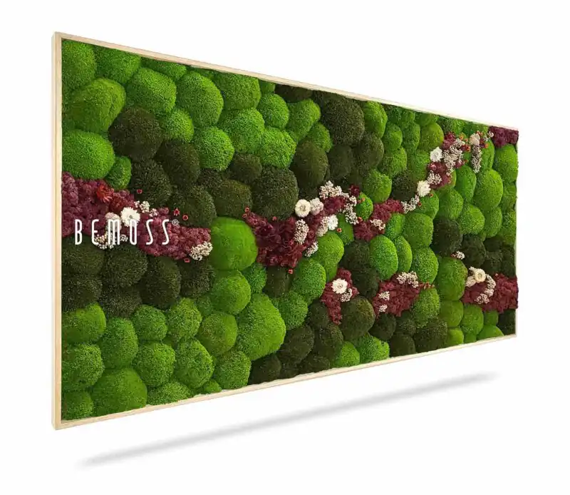 Mechový obraz BOLMOSS COSMO Burgundy